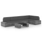 vidaXL 6-tlg. Garten-Lounge-Set mit Kissen Grau Poly Rattan vidaXL 6-tlg. Garten-Lounge-Set mit Kissen Grau Poly Rattan