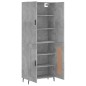 vidaXL Highboard Betongrau 69,5x34x180 cm Holzwerkstoff vidaXL Highboard Betongrau 69,5x34x180 cm Holzwerkstoff