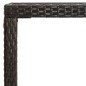 vidaXL Garten-Bartisch Braun 130x60x110 cm Poly Rattan und Glas vidaXL Garten-Bartisch Braun 130x60x110 cm Poly Rattan und Glas