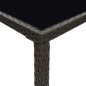 vidaXL Garten-Bartisch Braun 130x60x110 cm Poly Rattan und Glas vidaXL Garten-Bartisch Braun 130x60x110 cm Poly Rattan und Glas