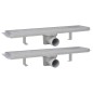 vidaXL Lineare Duschrinnen 2 Stk. 530 x 140 mm Edelstahl vidaXL Lineare Duschrinnen 2 Stk. 530 x 140 mm Edelstahl