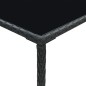 vidaXL Garten-Bartisch Schwarz 70x70x110 cm Poly Rattan und Glas vidaXL Garten-Bartisch Schwarz 70x70x110 cm Poly Rattan und Glas