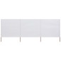 vidaXL 3-teiliges Windschutzgewebe 400 x 80 cm Sandweiß vidaXL 3-teiliges Windschutzgewebe 400 x 80 cm Sandweiß
