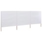 vidaXL 3-teiliges Windschutzgewebe 400 x 80 cm Sandweiß vidaXL 3-teiliges Windschutzgewebe 400 x 80 cm Sandweiß