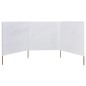 vidaXL 3-teiliges Windschutzgewebe 400 x 80 cm Sandweiß vidaXL 3-teiliges Windschutzgewebe 400 x 80 cm Sandweiß
