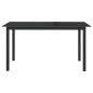 vidaXL Gartentisch Schwarz 150x90x74 cm Aluminium und Glas vidaXL Gartentisch Schwarz 150x90x74 cm Aluminium und Glas