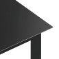 vidaXL Gartentisch Schwarz 150x90x74 cm Aluminium und Glas vidaXL Gartentisch Schwarz 150x90x74 cm Aluminium und Glas