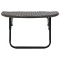 vidaXL Balkontisch Braun 60x60x40 cm Poly Rattan vidaXL Balkontisch Braun 60x60x40 cm Poly Rattan