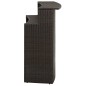 vidaXL Garten-Bartisch Braun 120x55x110 cm Poly Rattan vidaXL Garten-Bartisch Braun 120x55x110 cm Poly Rattan