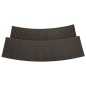 vidaXL Garten-Bartisch Braun 120x55x110 cm Poly Rattan vidaXL Garten-Bartisch Braun 120x55x110 cm Poly Rattan