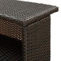 vidaXL Garten-Bartisch Braun 120x55x110 cm Poly Rattan vidaXL Garten-Bartisch Braun 120x55x110 cm Poly Rattan