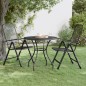 vidaXL Gartentisch Ø80x72 cm Streckmetall Anthrazit vidaXL Gartentisch Ø80x72 cm Streckmetall Anthrazit