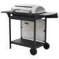 Gasgrill mit 6 Brennern Edelstahl Silbern Gasgrill mit 6 Brennern Edelstahl Silbern