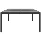 vidaXL Gartentisch 200x150x75 cm Hartglas und Poly Rattan Schwarz vidaXL Gartentisch 200x150x75 cm Hartglas und Poly Rattan Schwarz