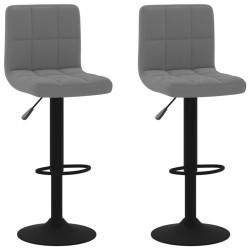 vidaXL Barhocker 2 Stk. Dunkelgrau Samt 