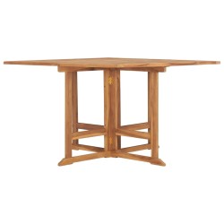 vidaXL Garten-Esstisch Klappbar 110x110x75 cm Massivholz Teak