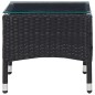 vidaXL Couchtisch Schwarz 60 x 40 x 36 cm Poly Rattan vidaXL Couchtisch Schwarz 60 x 40 x 36 cm Poly Rattan