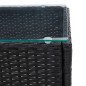 vidaXL Couchtisch Schwarz 60 x 40 x 36 cm Poly Rattan vidaXL Couchtisch Schwarz 60 x 40 x 36 cm Poly Rattan