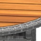 vidaXL Gartentisch Ø80x75 cm Akazienholz und Poly Rattan Grau vidaXL Gartentisch Ø80x75 cm Akazienholz und Poly Rattan Grau