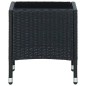 vidaXL Gartentisch Schwarz 40x40x45 cm Poly Rattan vidaXL Gartentisch Schwarz 40x40x45 cm Poly Rattan