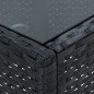 vidaXL Gartentisch Schwarz 40x40x45 cm Poly Rattan vidaXL Gartentisch Schwarz 40x40x45 cm Poly Rattan
