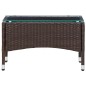 vidaXL Couchtisch Braun 60x40x36 cm Poly Rattan vidaXL Couchtisch Braun 60x40x36 cm Poly Rattan