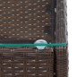 vidaXL Couchtisch Braun 60x40x36 cm Poly Rattan vidaXL Couchtisch Braun 60x40x36 cm Poly Rattan