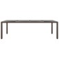 vidaXL Gartentisch mit Glasplatte Braun Poly Rattan vidaXL Gartentisch mit Glasplatte Braun Poly Rattan