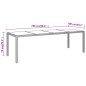 vidaXL Gartentisch mit Glasplatte Braun Poly Rattan vidaXL Gartentisch mit Glasplatte Braun Poly Rattan