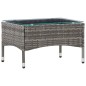 vidaXL Couchtisch Grau 60 x 40 x 36 cm Poly Rattan vidaXL Couchtisch Grau 60 x 40 x 36 cm Poly Rattan