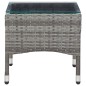 vidaXL Couchtisch Grau 60 x 40 x 36 cm Poly Rattan vidaXL Couchtisch Grau 60 x 40 x 36 cm Poly Rattan