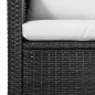 vidaXL 5-tlg. Garten-Lounge-Set mit Auflagen Poly Rattan Schwarz vidaXL 5-tlg. Garten-Lounge-Set mit Auflagen Poly Rattan Schwarz
