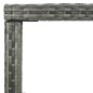 vidaXL Garten-Bartisch Grau 130x60x110 cm Poly Rattan und Glas vidaXL Garten-Bartisch Grau 130x60x110 cm Poly Rattan und Glas