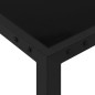 vidaXL Gartentisch 130x130x72 cm Schwarz Stahl und Glas vidaXL Gartentisch 130x130x72 cm Schwarz Stahl und Glas