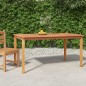 vidaXL Garten-Esstisch 150x90x75 cm Massivholz Teak vidaXL Garten-Esstisch 150x90x75 cm Massivholz Teak
