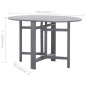 vidaXL Gartentisch Grau 120x70x74 cm Massivholz Akazie vidaXL Gartentisch Grau 120x70x74 cm Massivholz Akazie