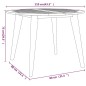 vidaXL Gartentisch Ø110x75 cm Massivholz Akazie vidaXL Gartentisch Ø110x75 cm Massivholz Akazie