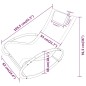 vidaXL Sonnenliege mit Kissen Stahl und Textilene Grün vidaXL Sonnenliege mit Kissen Stahl und Textilene Grün