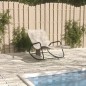 vidaXL Sonnenliege Stahl und Textilene Creme vidaXL Sonnenliege Stahl und Textilene Creme