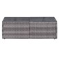 6-tlg. Garten-Sofagarnitur mit Polstern&Kissen Poly Rattan Grau 6-tlg. Garten-Sofagarnitur mit Polstern&Kissen Poly Rattan Grau