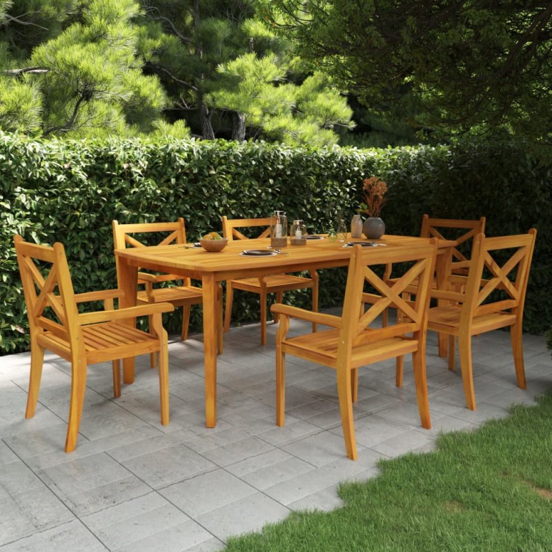 vidaXL Gartentisch 200x100x75 cm Massivholz Akazie vidaXL Gartentisch 200x100x75 cm Massivholz Akazie