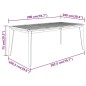vidaXL Gartentisch 200x100x75 cm Massivholz Akazie vidaXL Gartentisch 200x100x75 cm Massivholz Akazie