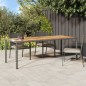 vidaXL Gartentisch Grau 250x100x75 cm Poly Rattan vidaXL Gartentisch Grau 250x100x75 cm Poly Rattan