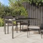 vidaXL Gartentisch 150x90x75 cm Hartglas und Poly Rattan Grau vidaXL Gartentisch 150x90x75 cm Hartglas und Poly Rattan Grau