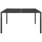 vidaXL Gartentisch Anthrazit 130x130x72 cm Stahl und Glas vidaXL Gartentisch Anthrazit 130x130x72 cm Stahl und Glas