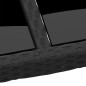 vidaXL Gartentisch 250x100x75 cm Hartglas und Poly Rattan Schwarz vidaXL Gartentisch 250x100x75 cm Hartglas und Poly Rattan Schwarz