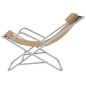 Liegestühle 2 Stk. Stahl Taupe Liegestühle 2 Stk. Stahl Taupe