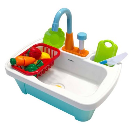 AXI Sand- und Wasser-Picknicktisch Emily mit Spielküche Braun