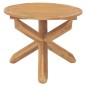 vidaXL Garten-Esstisch Ø90x75 cm Massivholz Teak vidaXL Garten-Esstisch Ø90x75 cm Massivholz Teak