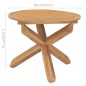 vidaXL Garten-Esstisch Ø90x75 cm Massivholz Teak vidaXL Garten-Esstisch Ø90x75 cm Massivholz Teak